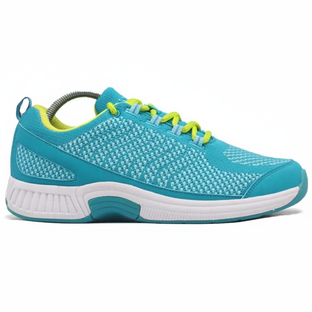 ORTHOFEET Coral Stretch Knit Turquoise