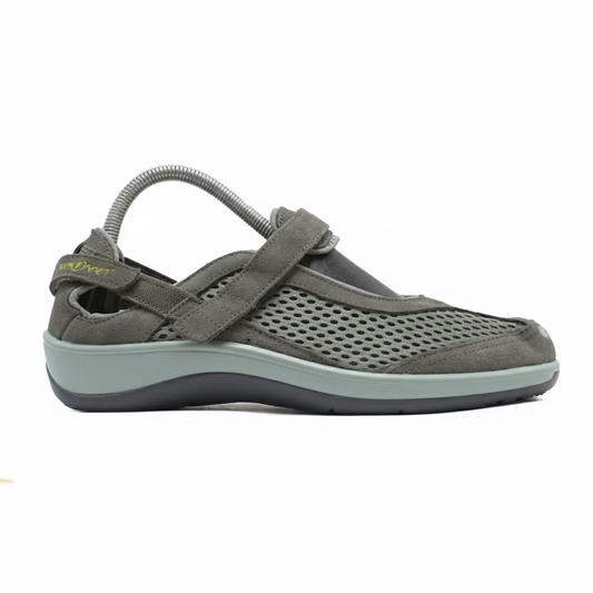 ORTHOFEET  Sanibel Heel Strap - Olive Gray