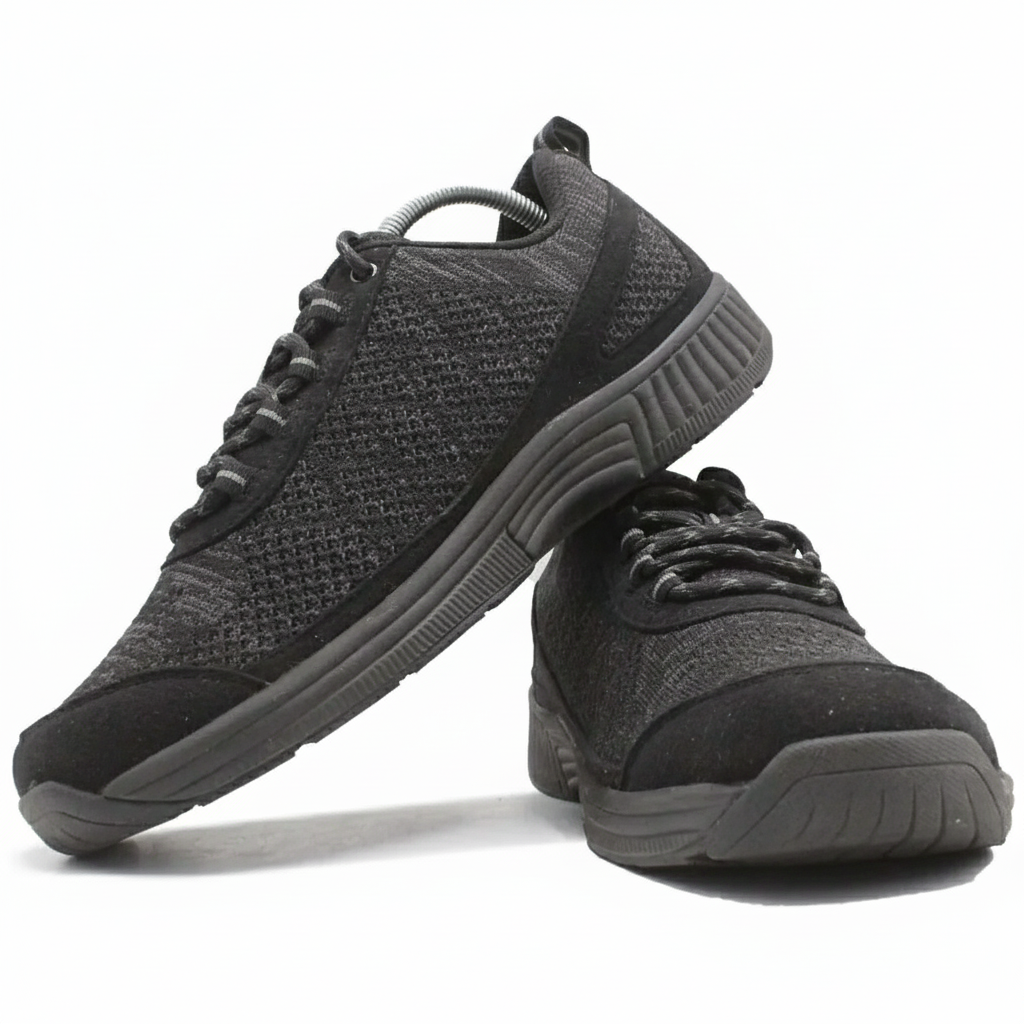 ORTHOFEET Coral No Tie Lace Black