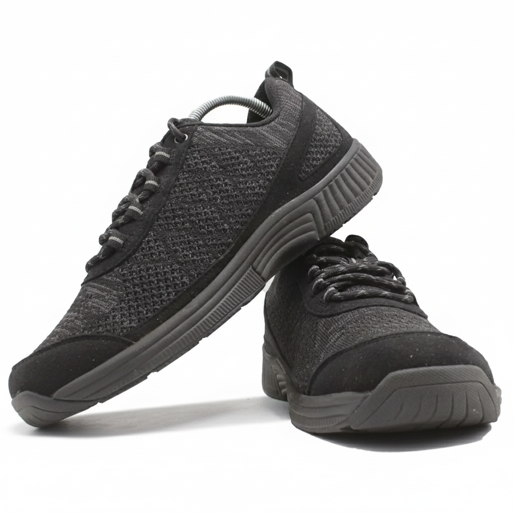 ORTHOFEET Coral No Tie Lace Black