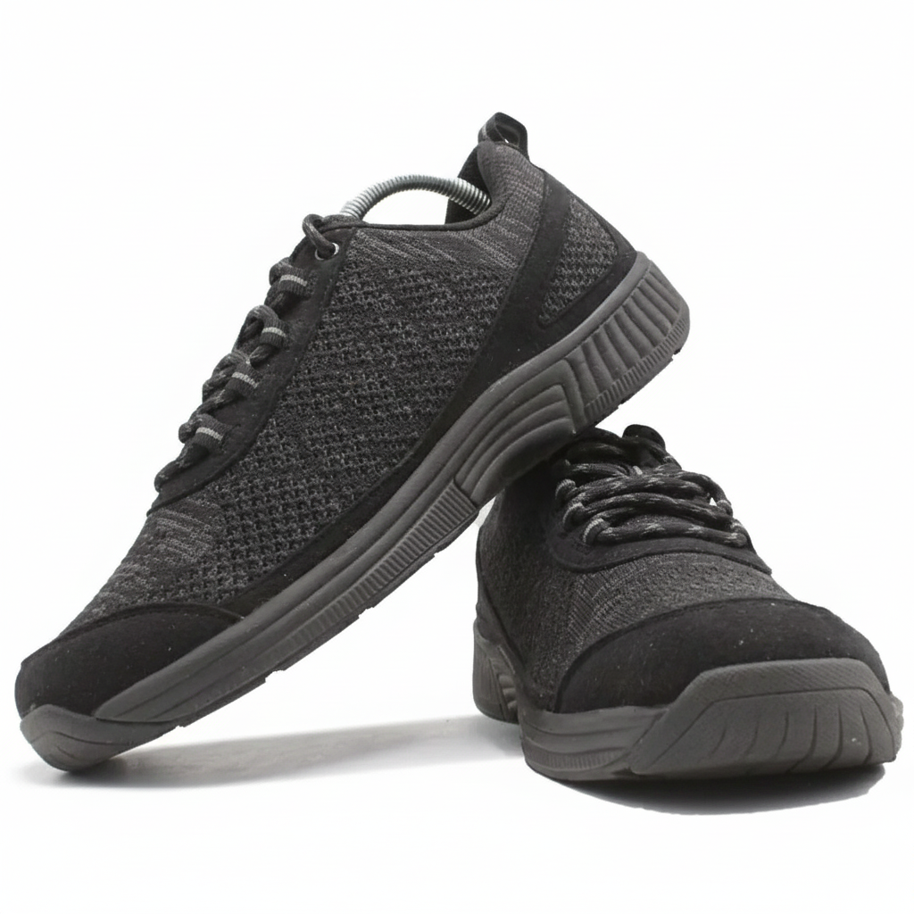 ORTHOFEET Coral No Tie Lace Black