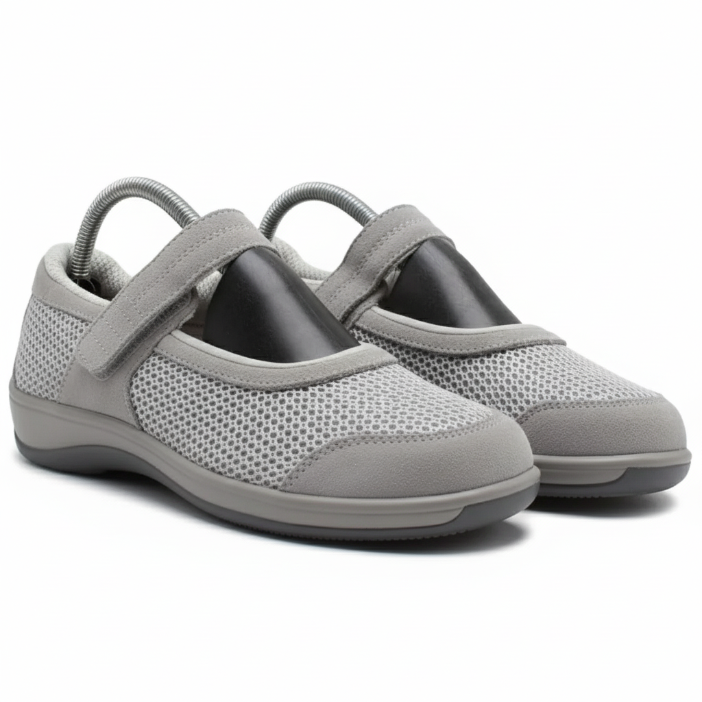 OrthoFeet Mesh Mary Jane Grey