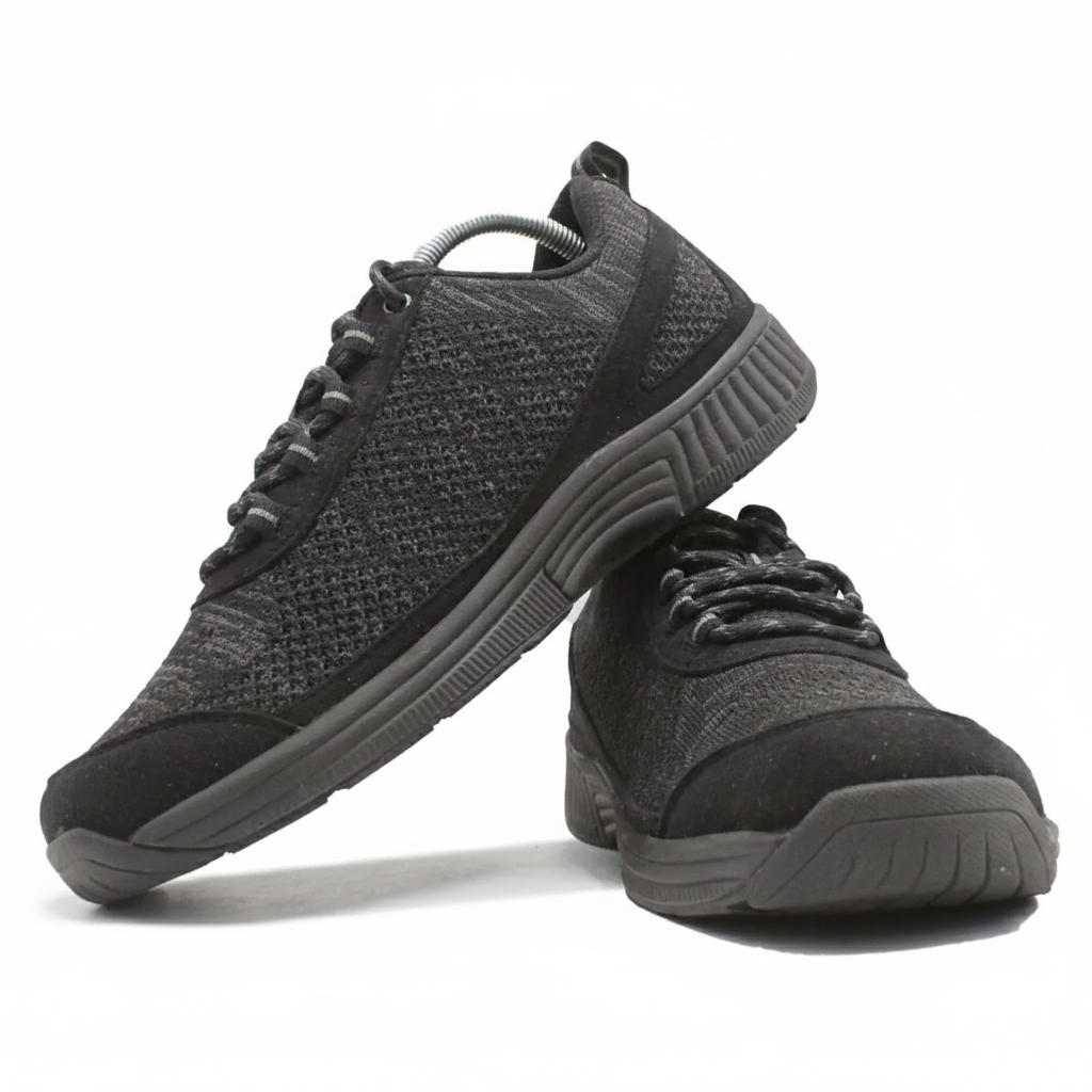 ORTHOFEET Coral No-Tie Lace Black