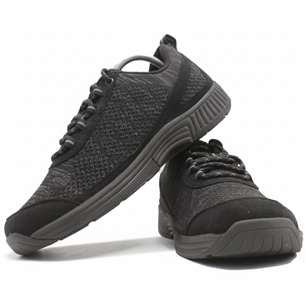 ORTHOFEET Coral No Tie Lace Black