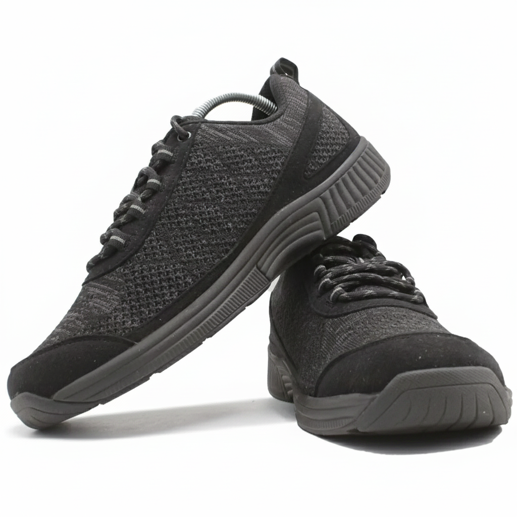 ORTHOFEET Coral No Tie Lace Black