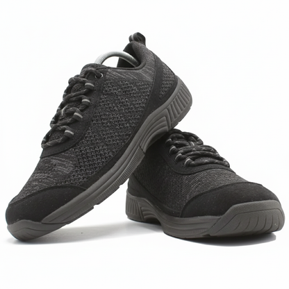 ORTHOFEET Coral No Tie Lace Black