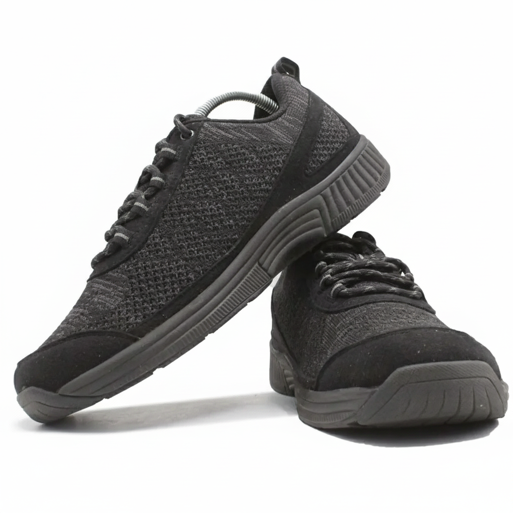 ORTHOFEET Coral No Tie Lace Black