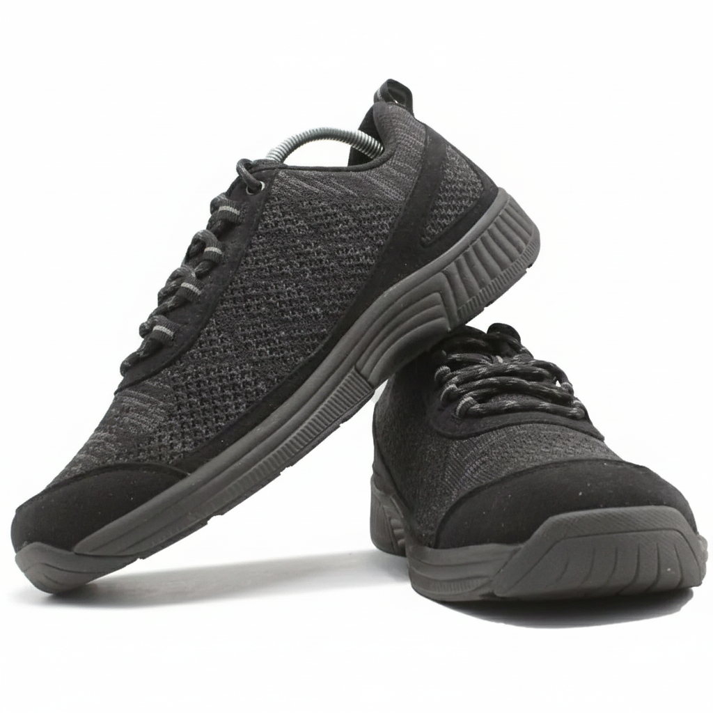 ORTHOFEET Coral No Tie Lace Black