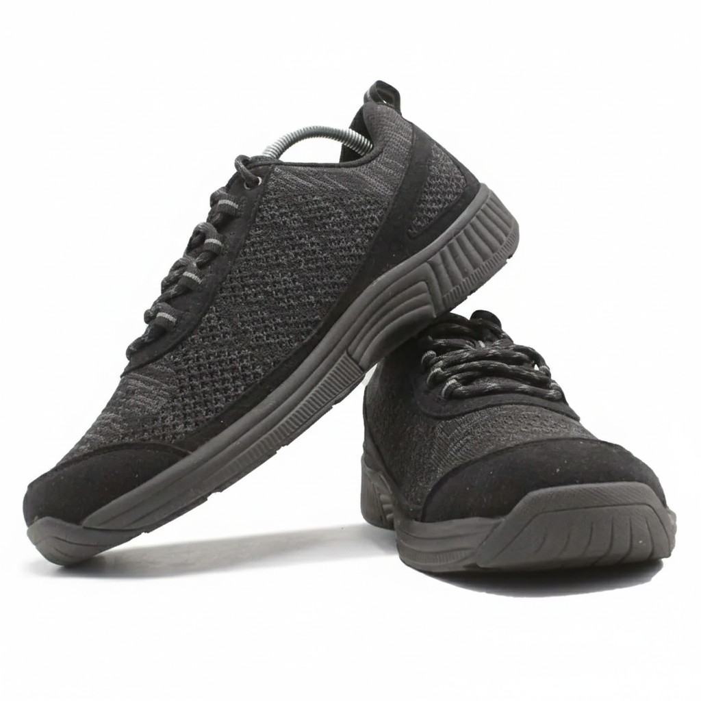 ORTHOFEET Coral No-Tie Lace Black