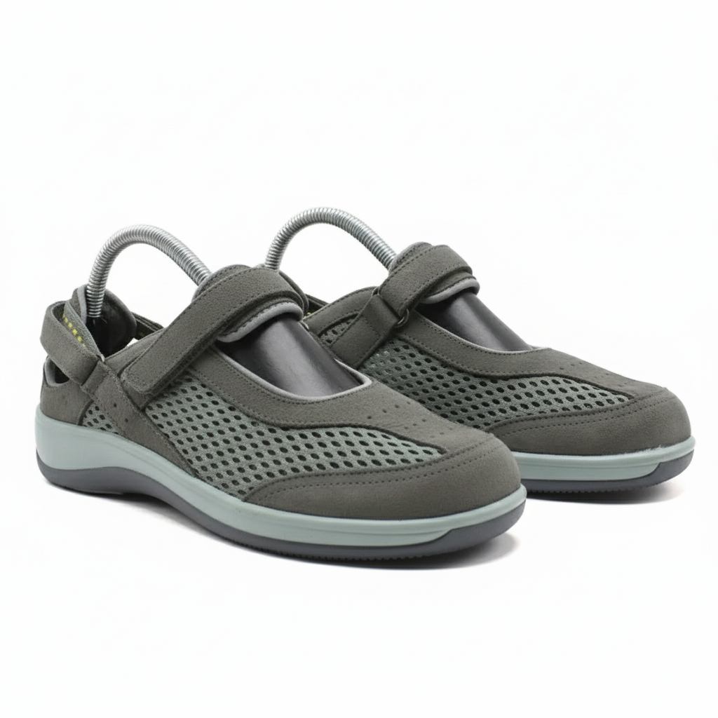 ORTHOFEET Sanibel Heel Strap - Olive Gray