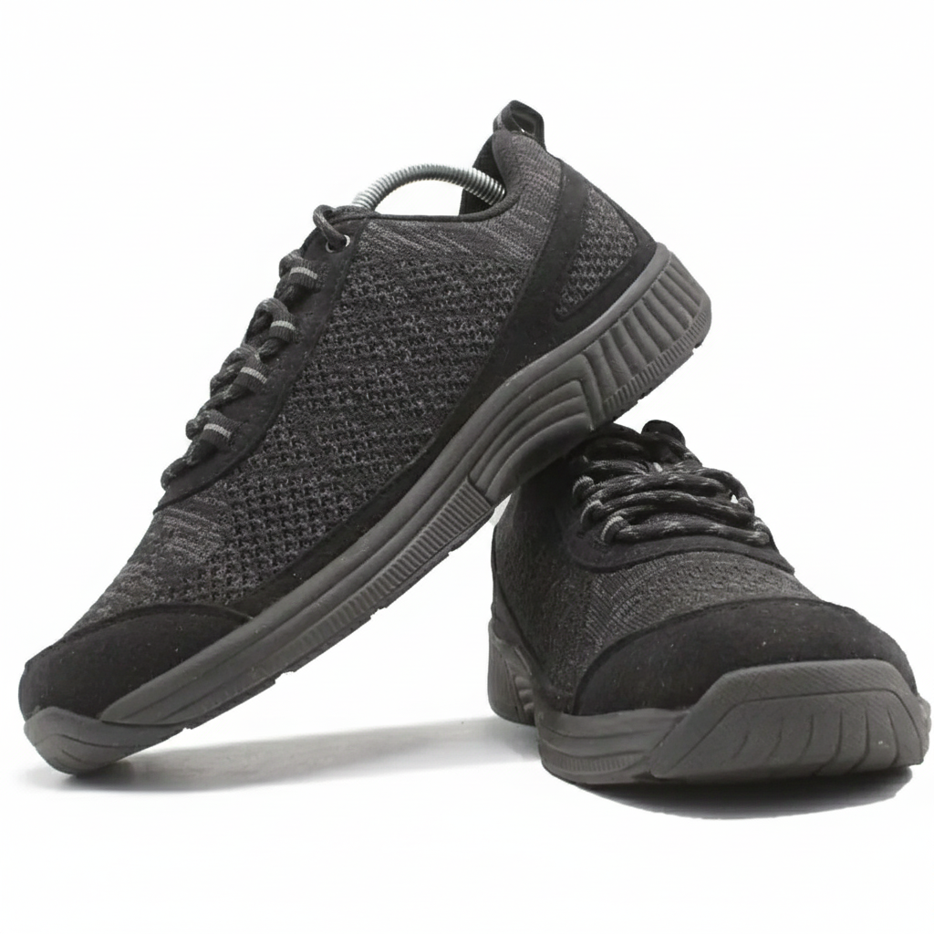 ORTHOFEET Coral No Tie Lace Black