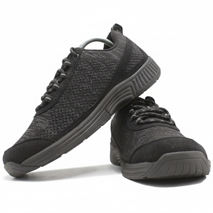 ORTHOFEET CORAL NO-TIE LACE BLACK