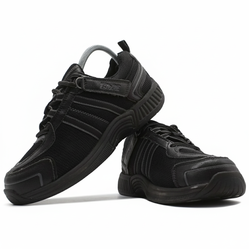 ORTHOFEET Tahoe Tie Less Black