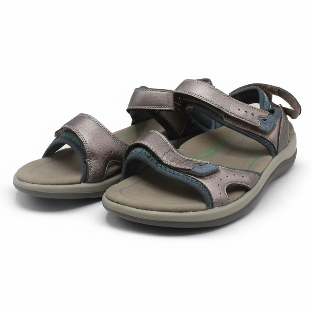 ORTHOFEET Malibu Two Way Strap Pewter