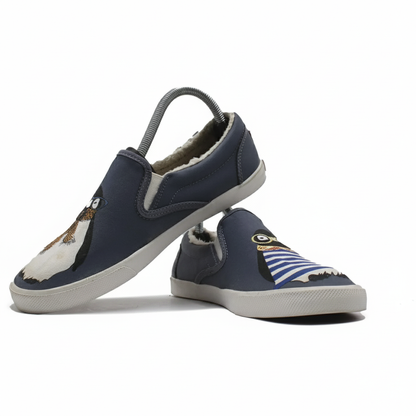 BUCKETFEET HIPESTER PENGUIN SLIP ON