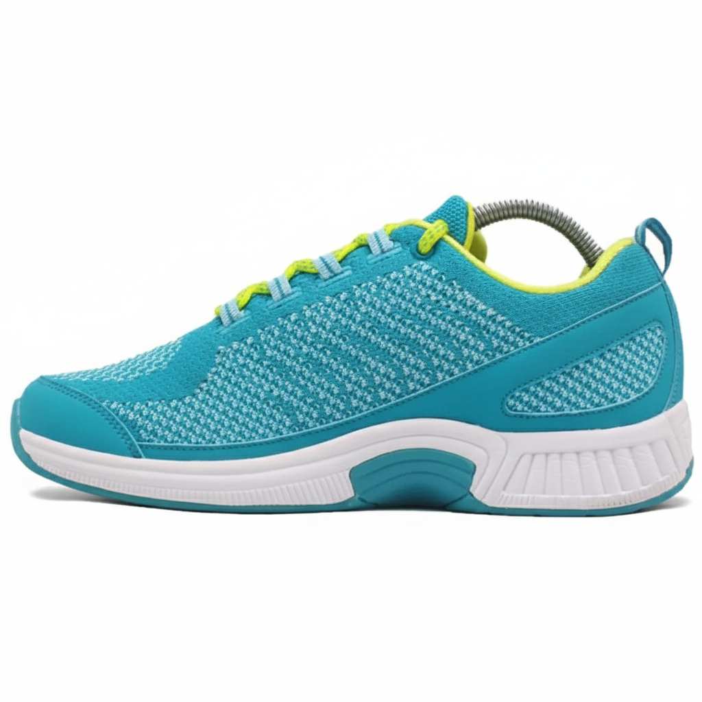 ORTHOFEET Coral Stretch Knit Turquoise