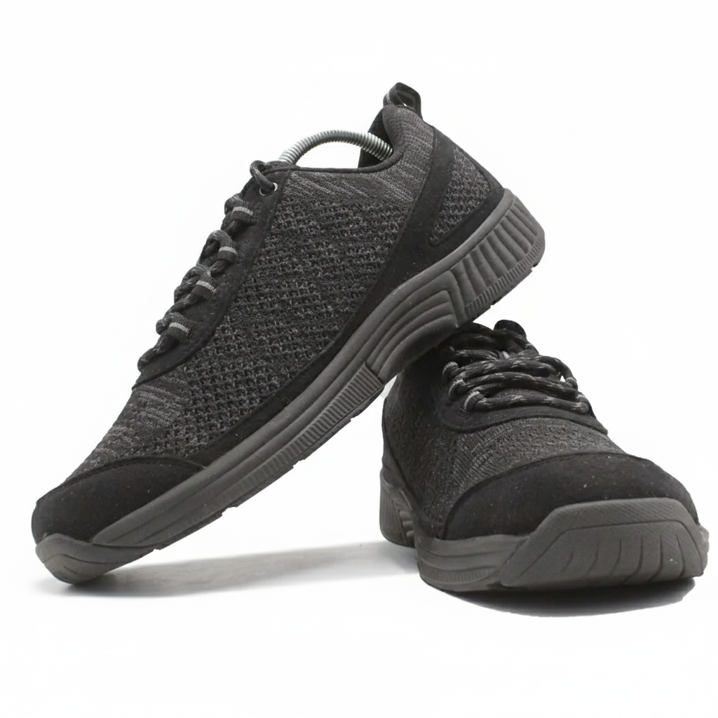 ORTHOFEET Coral No Tie Lace Black