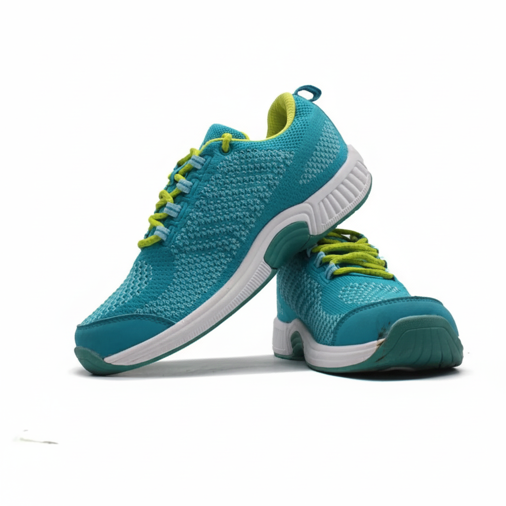 ORTHOFEET Coral Stretch Knit Turquoise