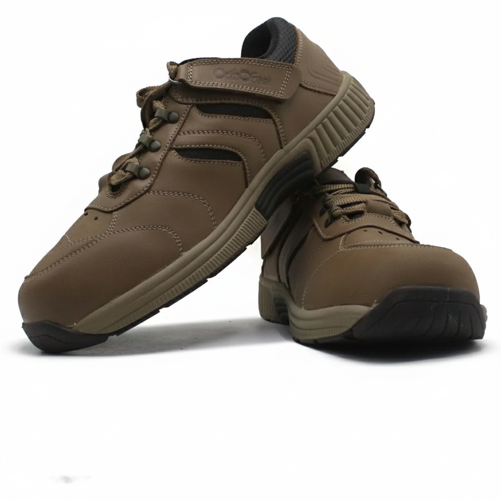 ORTHOFEET Shreveport Tie Less  Brown