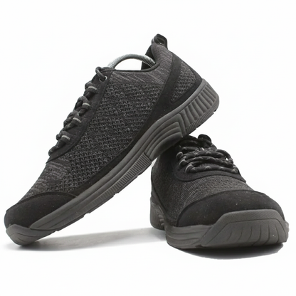 ORTHOFEET Coral No Tie Lace Black