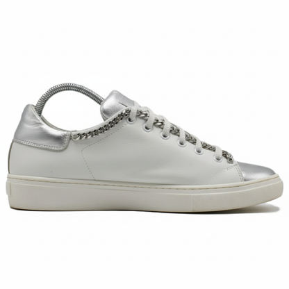 Madeleine white leather sneaker