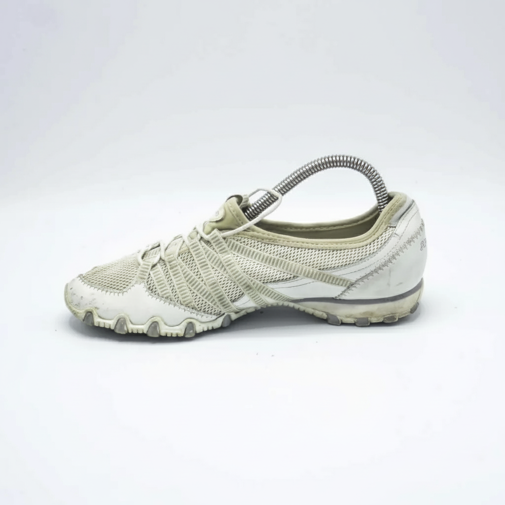 Skechers Gray Leather shimmer Sneaker