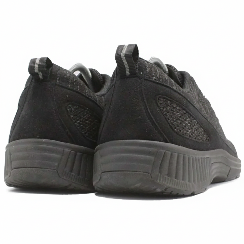 ORTHOFEET Coral No Tie Lace Black