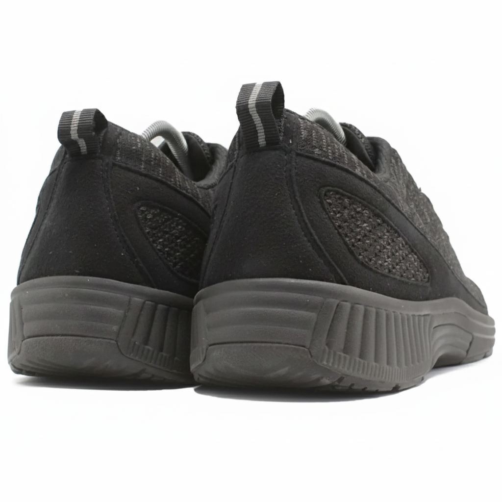 ORTHOFEET Coral No Tie Lace Black