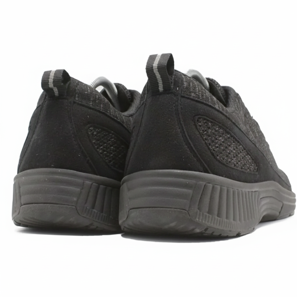 ORTHOFEET Coral No Tie Lace Black