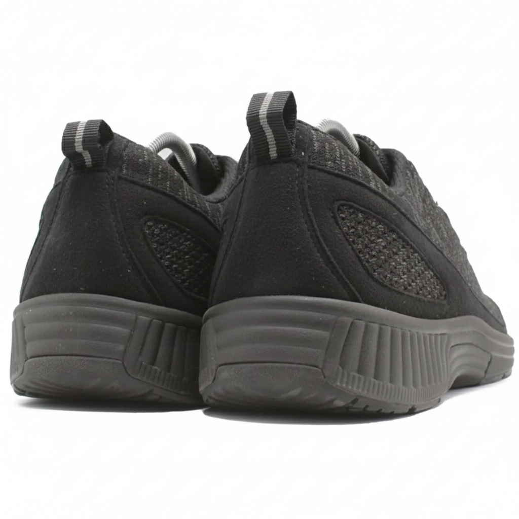 ORTHOFEET Coral No Tie Lace Black