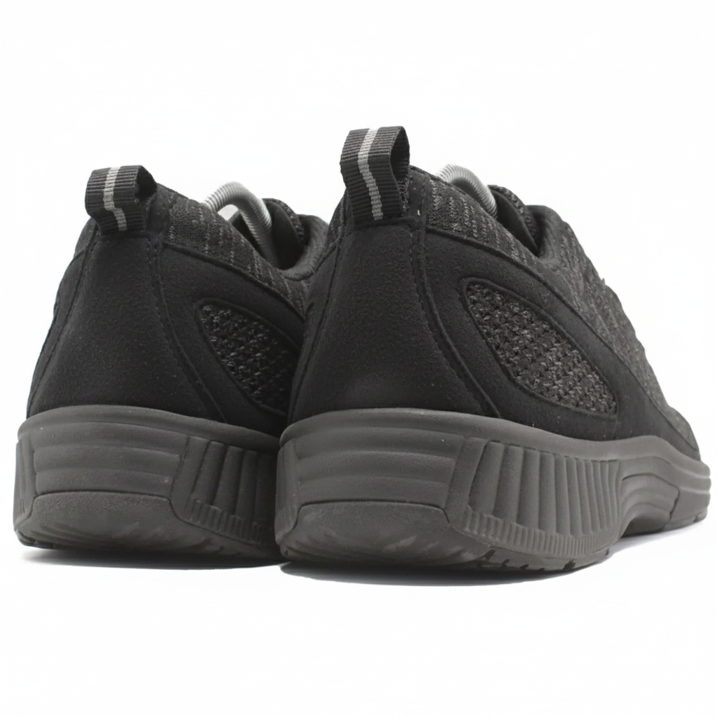 ORTHOFEET Coral No Tie Lace Black