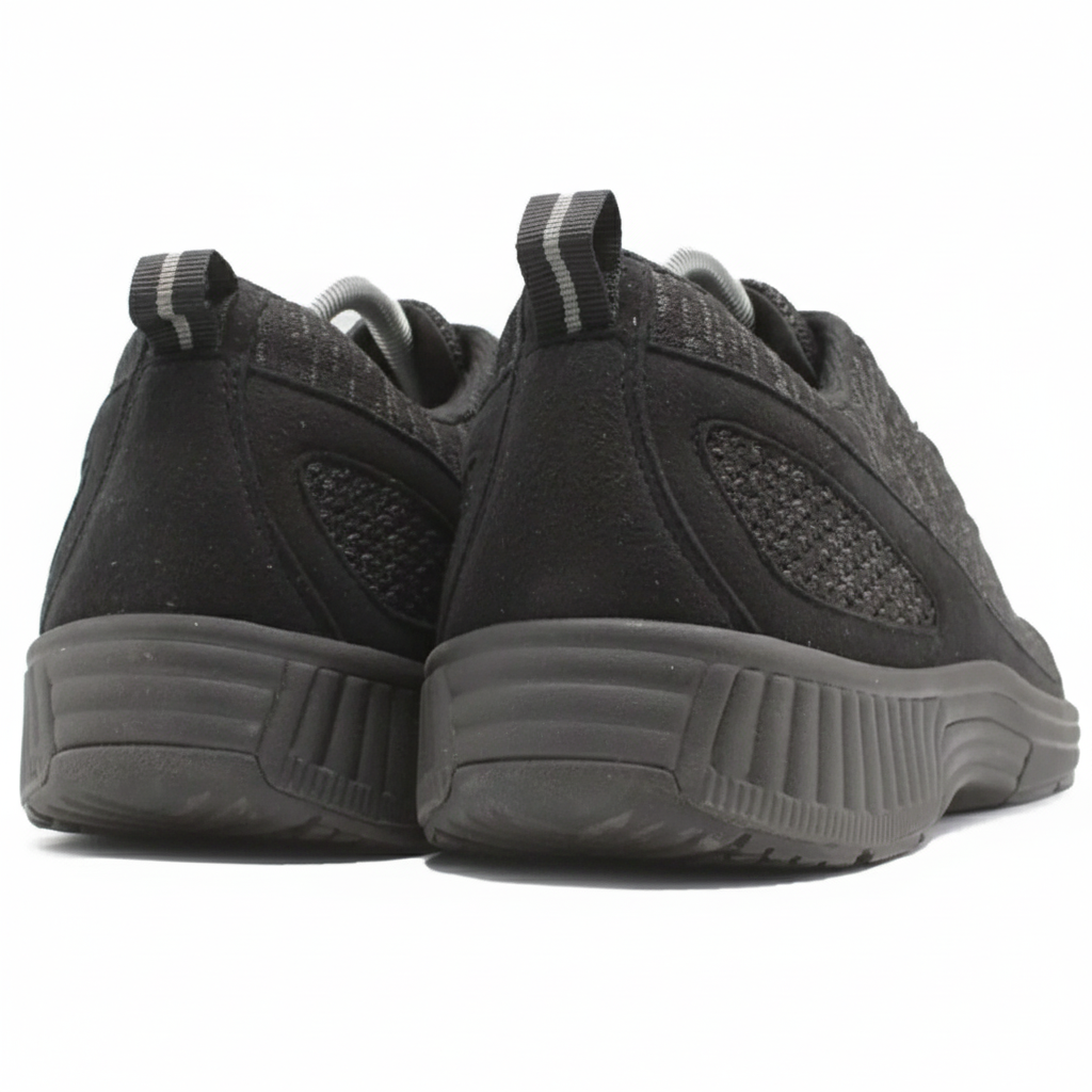 ORTHOFEET Coral No Tie Lace Black