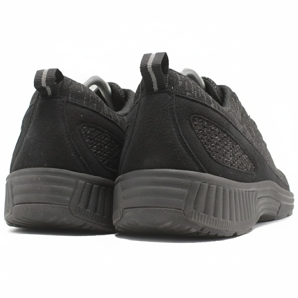 ORTHOFEET Coral No Tie Lace Black