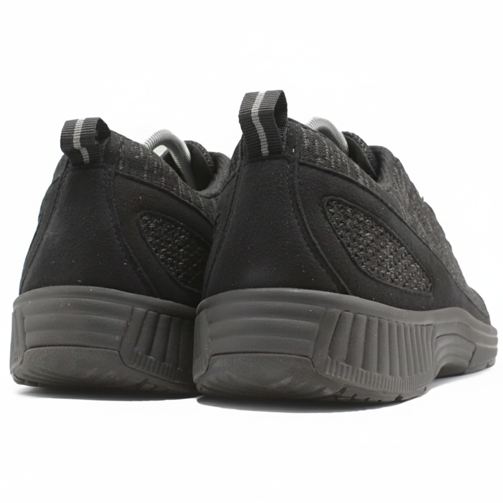 ORTHOFEET Coral No-Tie Lace Black