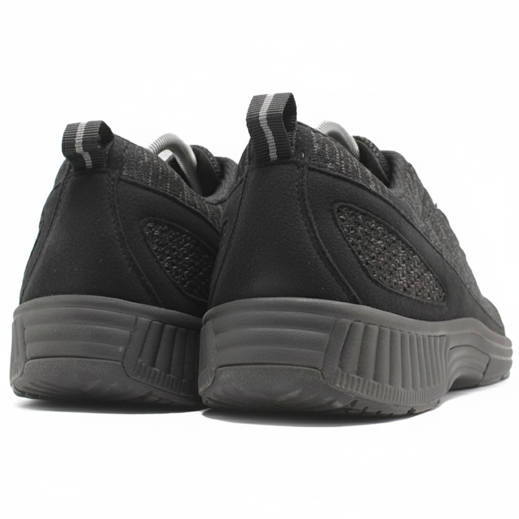 ORTHOFEET Coral No Tie Lace Black