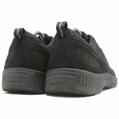 ORTHOFEET CORAL NO TIE LACE BLACK