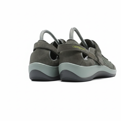 ORTHOFEET  Sanibel Heel Strap - Olive Gray
