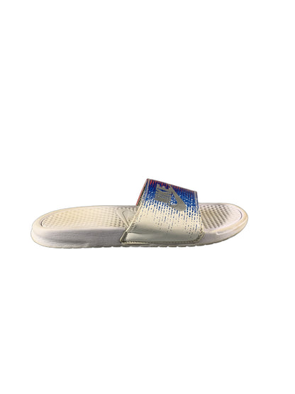 Nike white  slide sandals