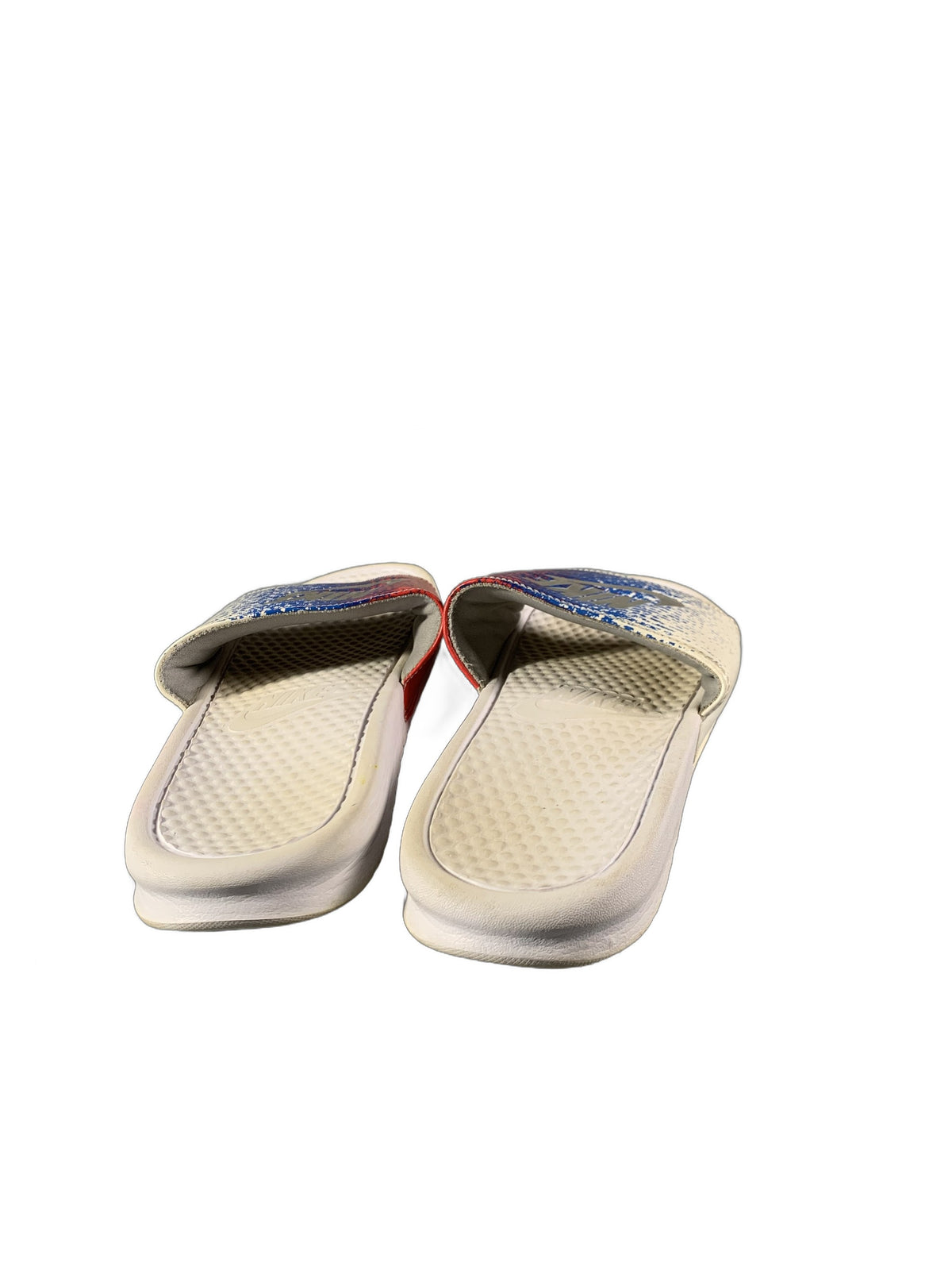 Nike white  slide sandals