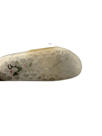 Coach translucent jelly slide sandals