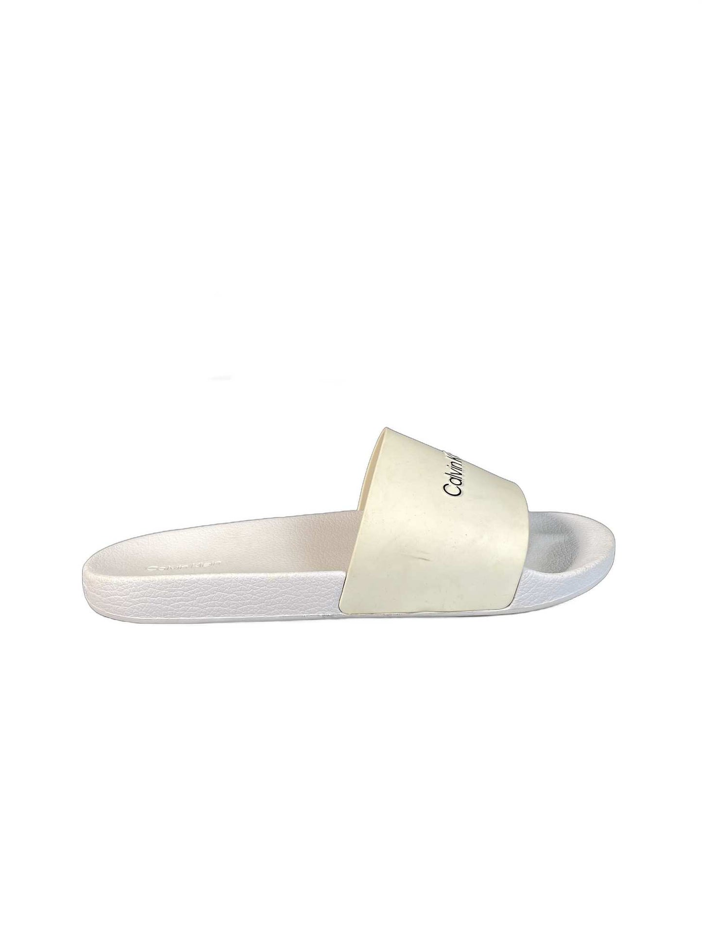 Calvin Klein White Slide