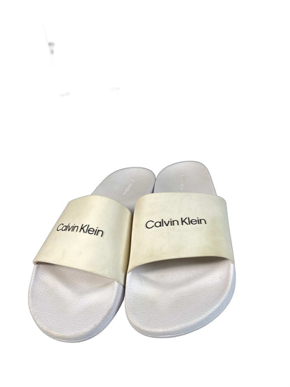 Calvin Klein White Slide