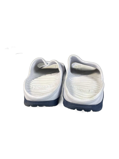 Hoka One White Slide
