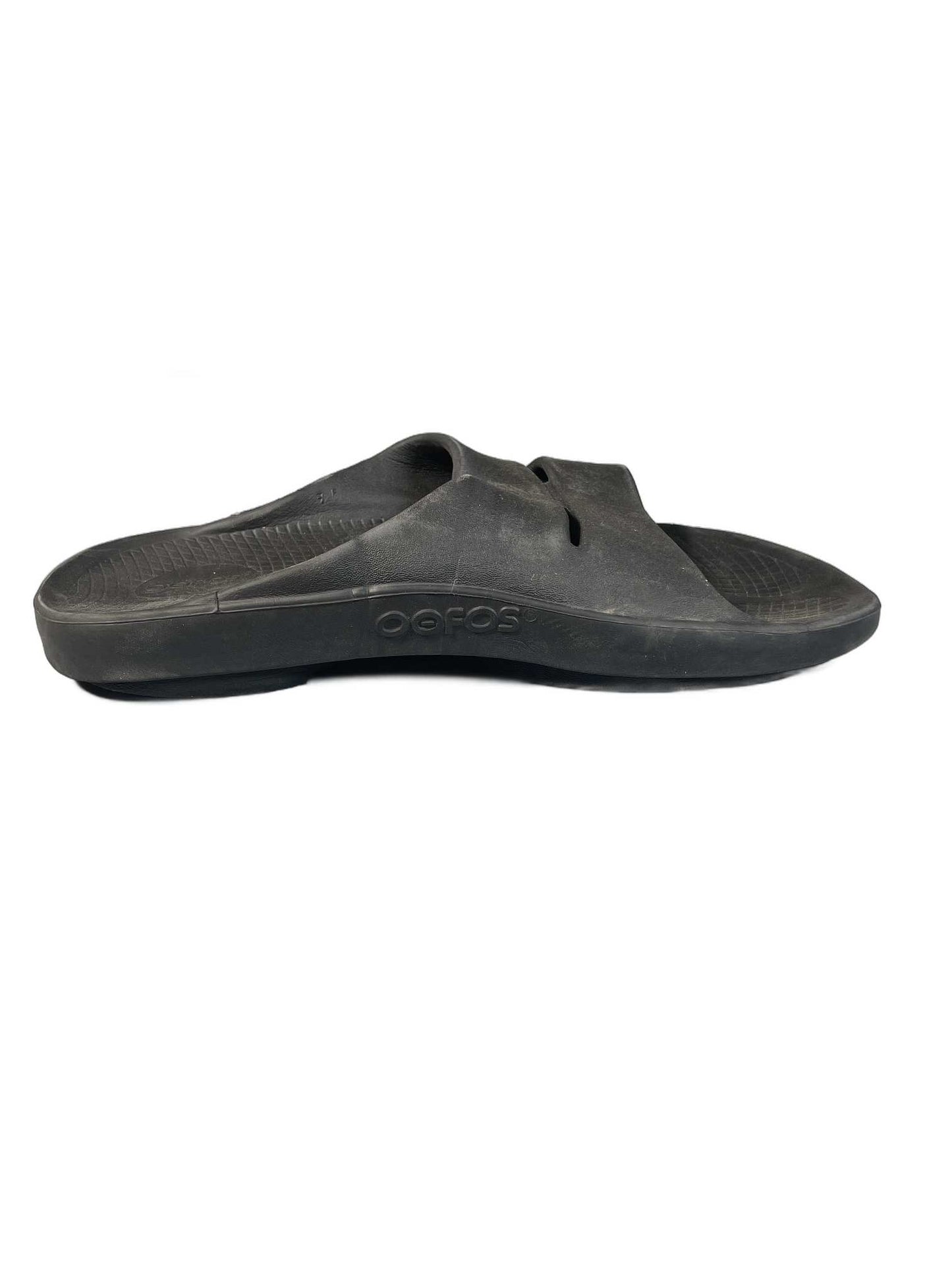 OOFOS Black Slide