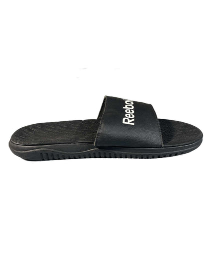 Reebok black slip-on slide sandal