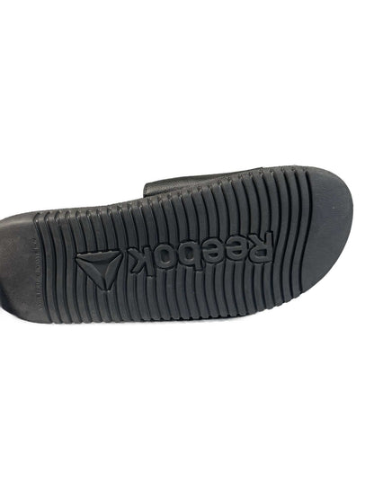 Reebok black slip-on slide sandal