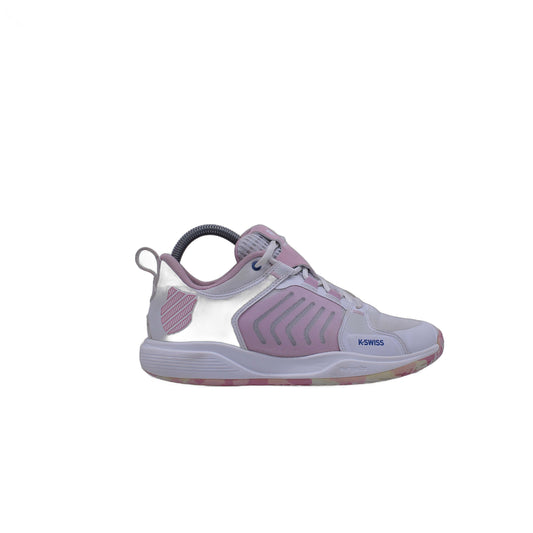 K-Swiss White & Pink Sneakers