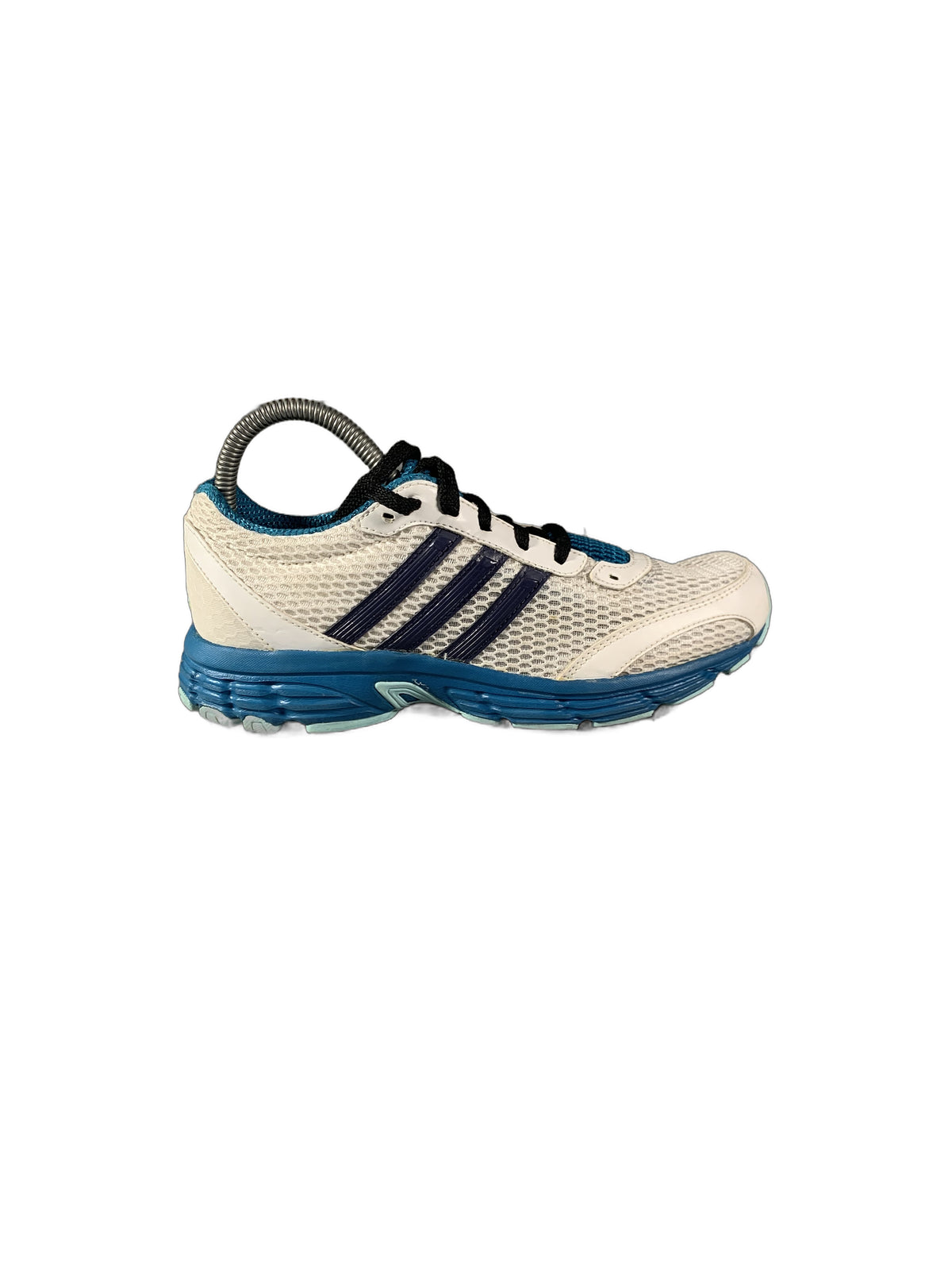 adidas Vanquish 6 running shoe in a white and blue colorway