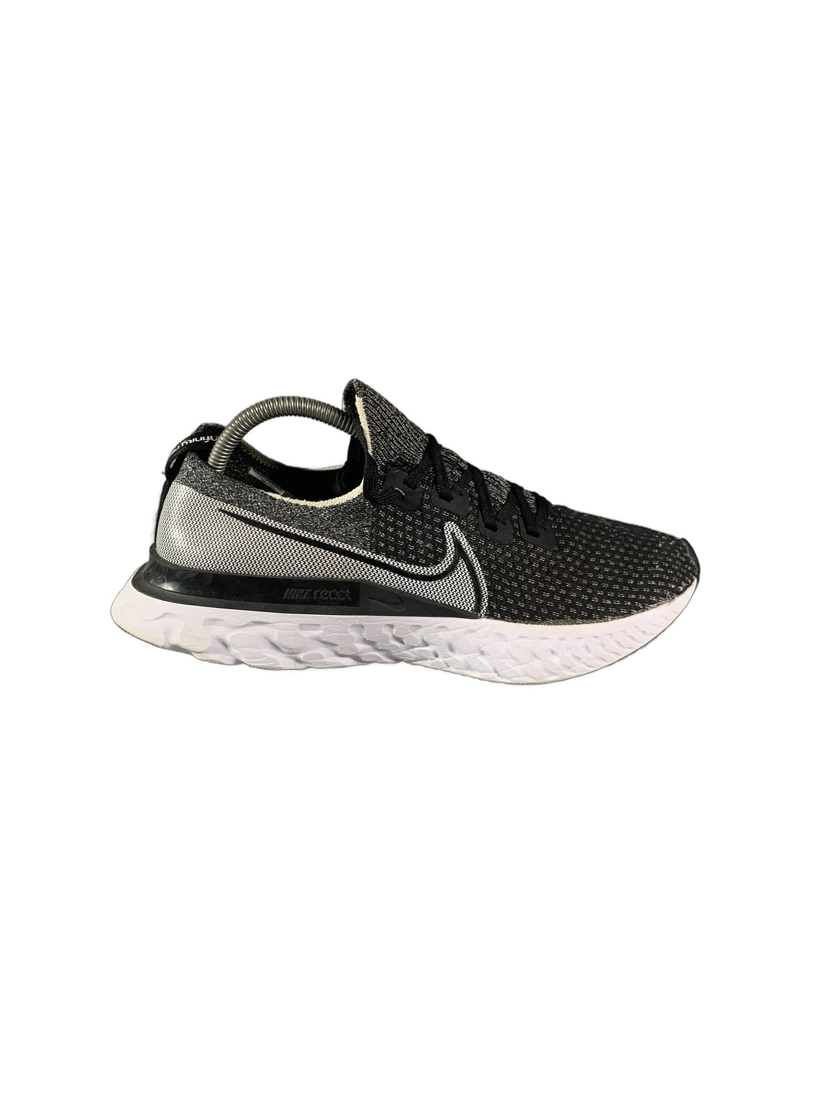 Nike React Infinity Run Flyknit in the black and white shoe