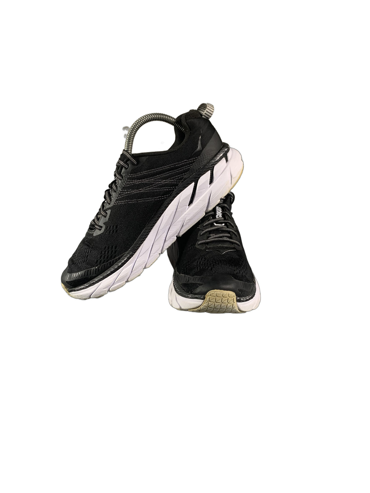 Hoka One One Clifton 6 Black Mesh White5 Casual Running Shoes